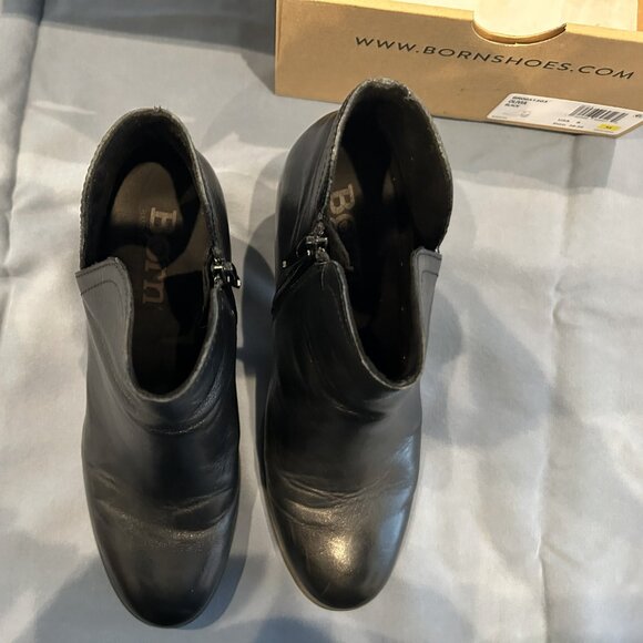 Born Black Ankle Boots - Picture 6 of 7